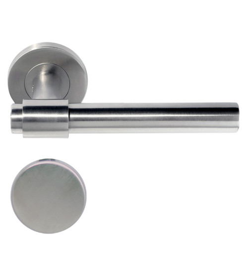 Puxador de porta IRATY inox escovado mate, Grau 3 uso intensivo