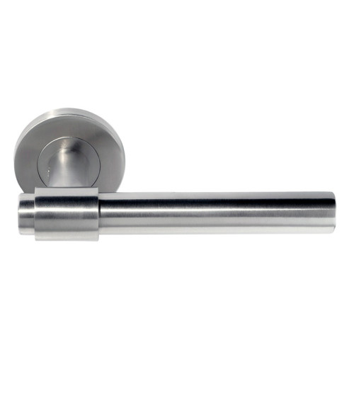 Puxador de porta IRATY inox escovado mate, Grau 3 uso intensivo