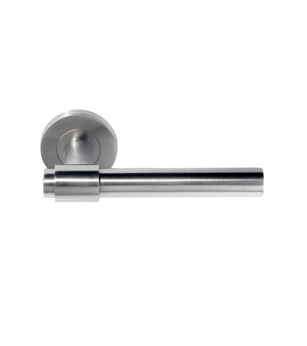 Puxador de porta IRATY inox escovado mate, Grau 3 uso intensivo