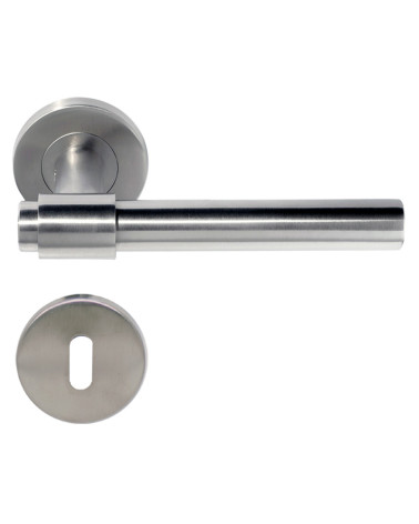 Puxador de porta IRATY inox escovado mate, Grau 3 uso intensivo