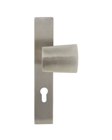 Puxador de entrada Thor inox escovado mate Cilindro