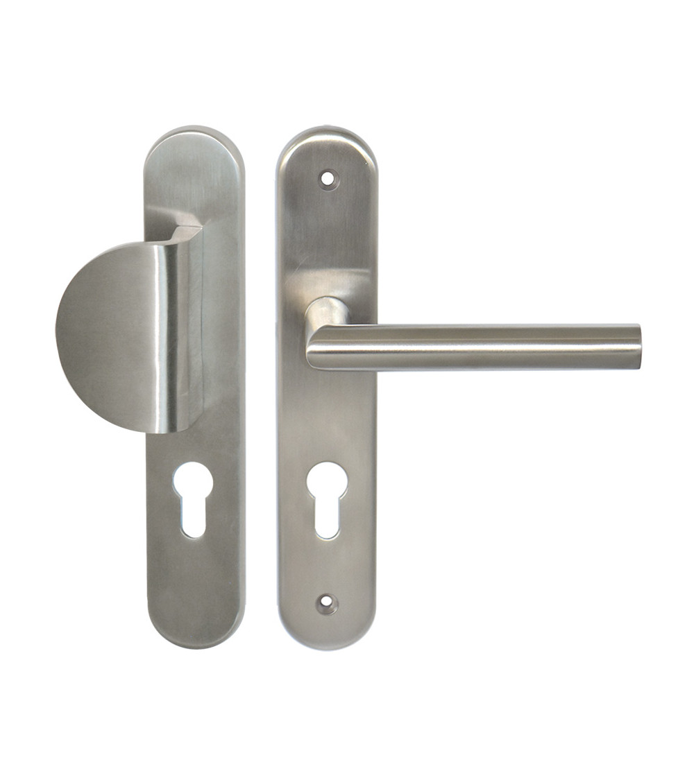 Conjunto de palier Demi Lune / Altesse em placa inox cilindro