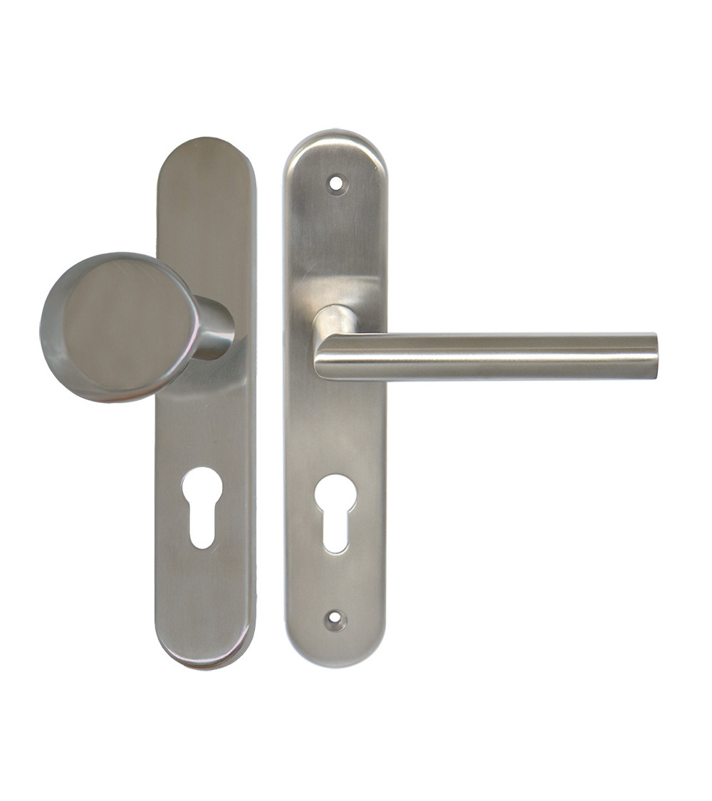 Conjunto de palier Amande/Altesse em placas maciças inox cilindro