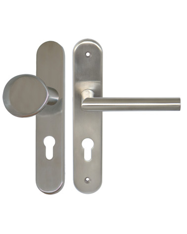 Conjunto de palier Amande/Altesse em placas maciças inox cilindro