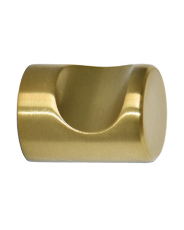 Botão de móvel com entalhe Dourado Acetinado