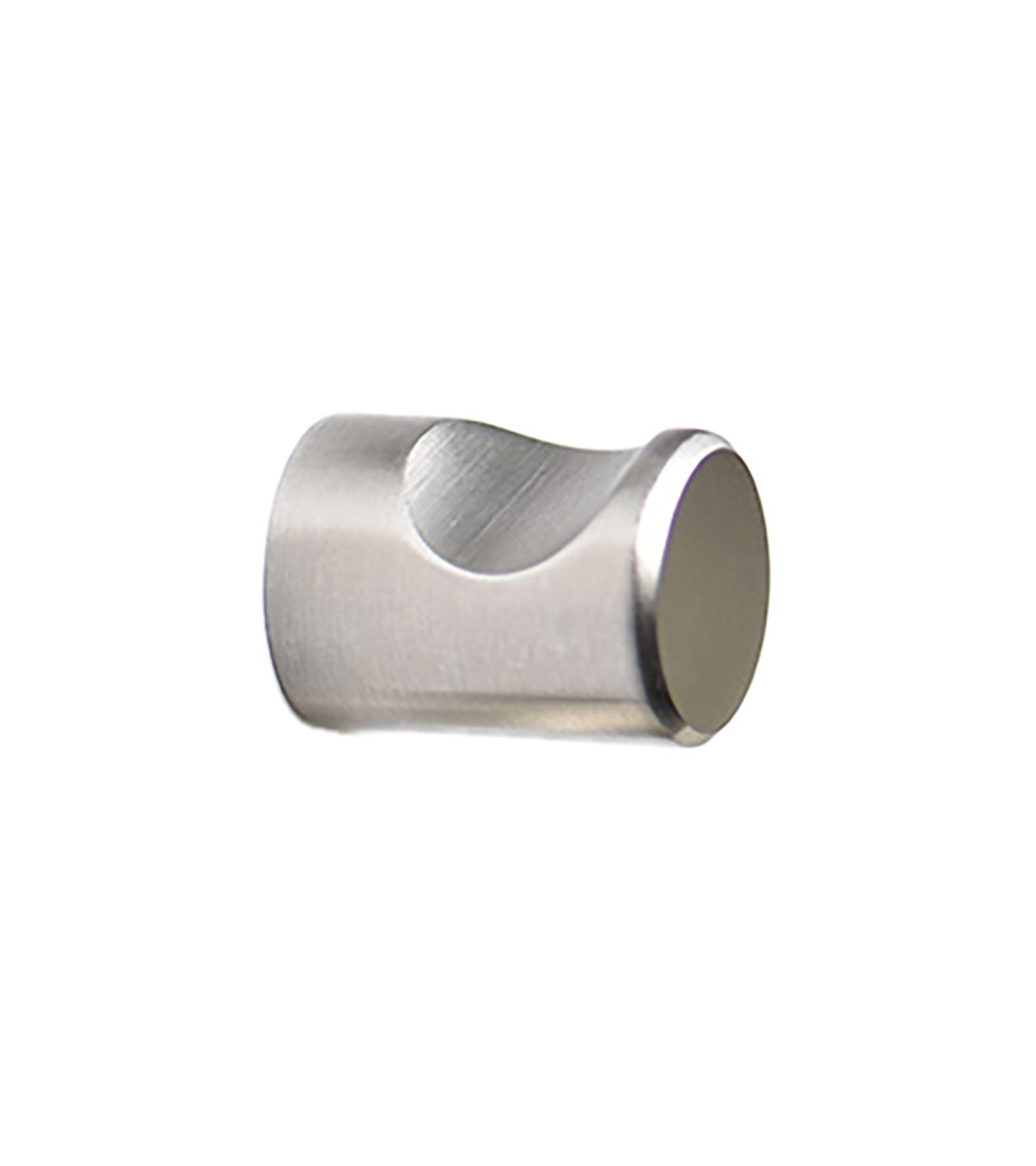 Botão de móvel com entalhe inox escovado mate
