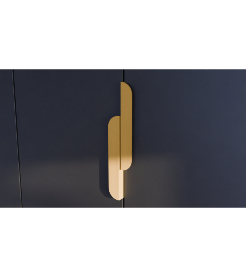 Puxador de móvel dourado mate ZORIA alongado design