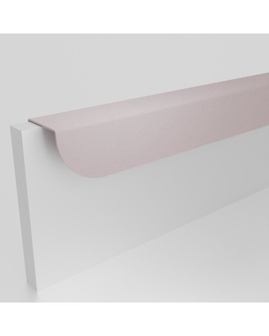 Puxador de móvel rosa pó ZORIA alongado puxador design