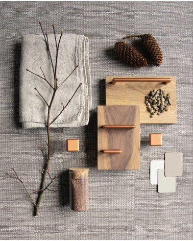Puxador de móvel cobre NOX puxador design apresentado com materiais decorativos