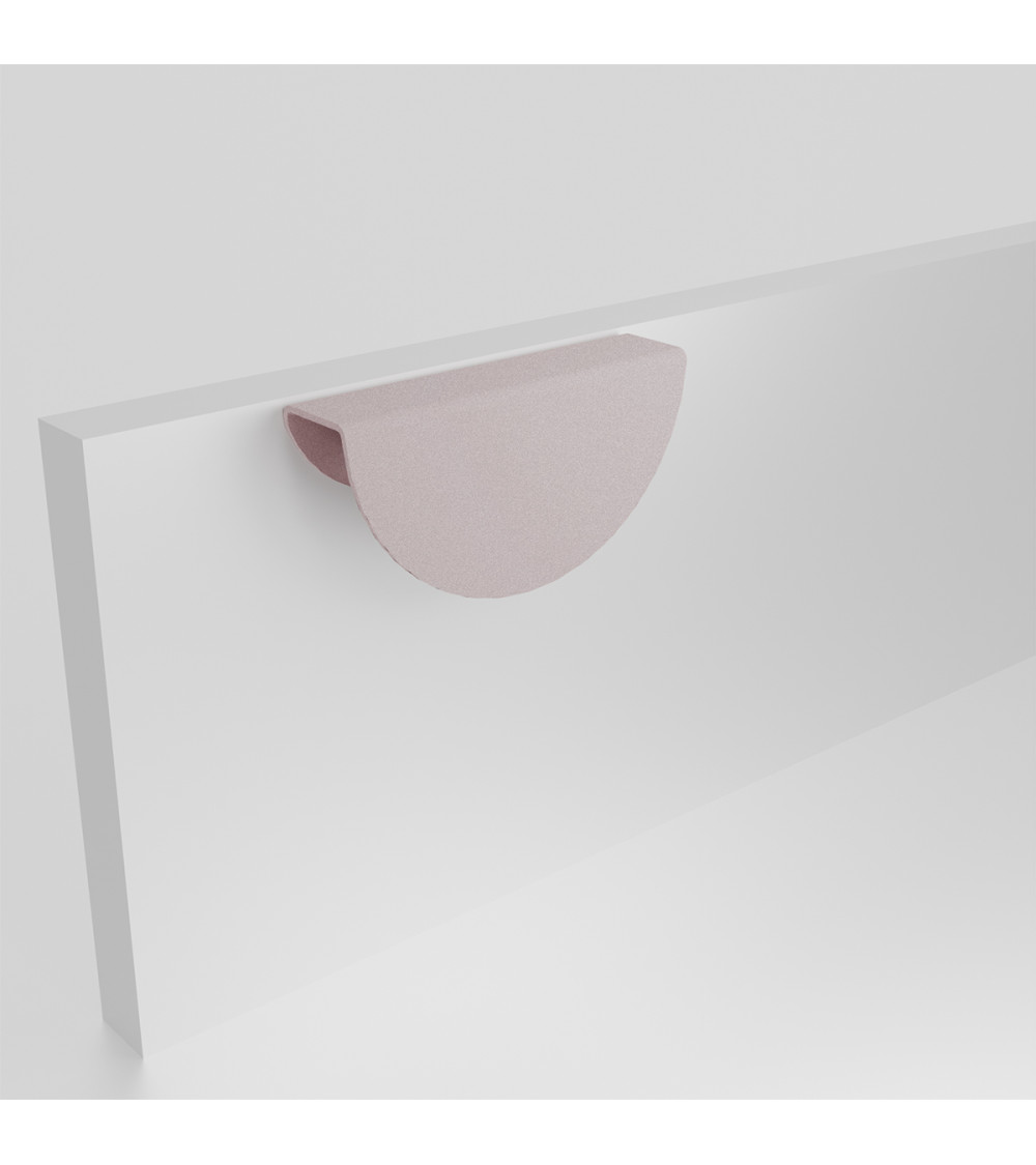 Puxador de móvel rosa empoeirado ZORIA na frente puxador design