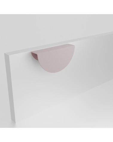 Puxador de móvel rosa empoeirado ZORIA na frente puxador design