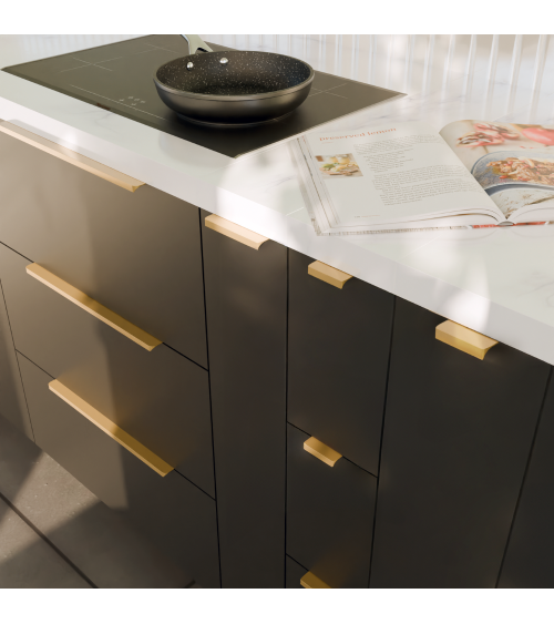 Puxador de móvel anodizado a ouro TERRA PRO puxador design
