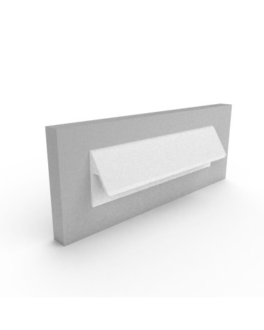 Puxador de móvel branco brilhante VERBA puxador design fixado num painel