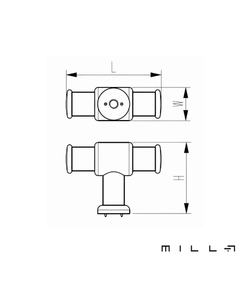 Puxador de móvel GALIUM cromado polido design