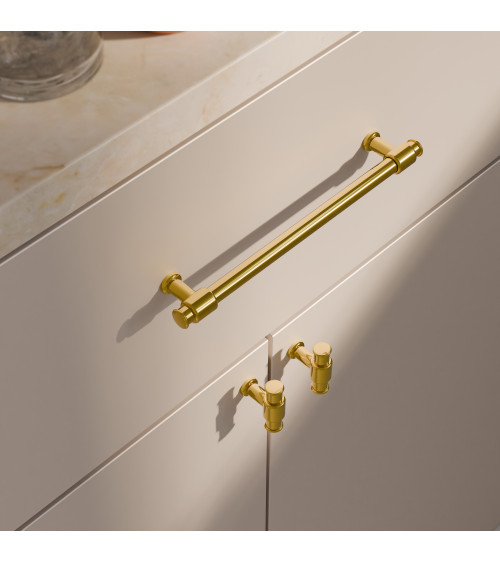 Puxador de móvel GALIUM design ouro polido