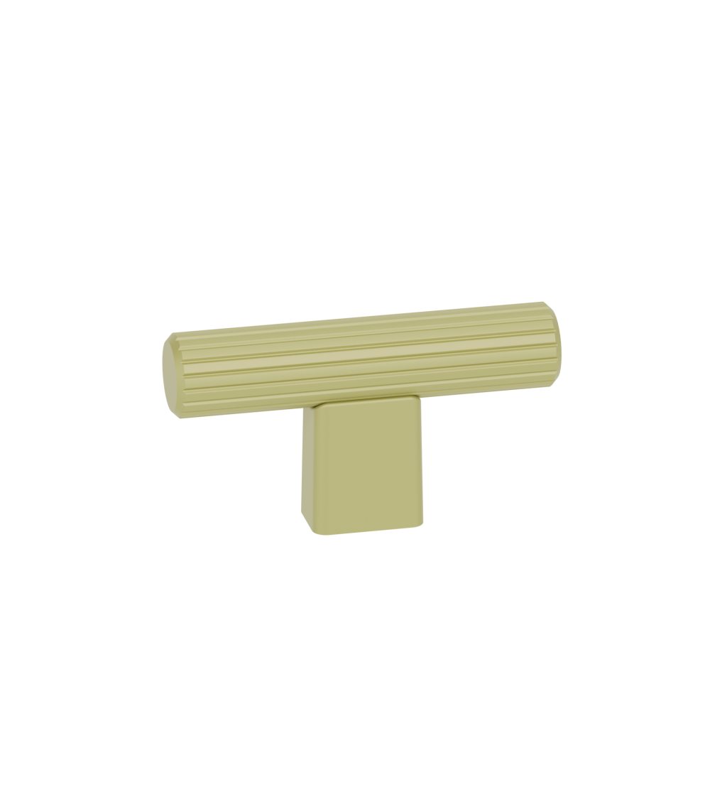 Botão de móvel anodizado em ouro/ouro mate LARGO puxador design